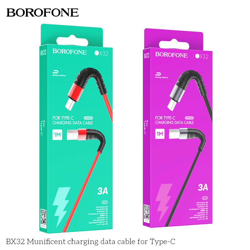 BOROFONE BX32 Munificent USB-A to USB-C cable NZ 9